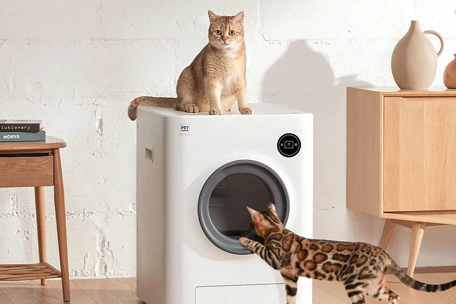 automatic litter box enclosure