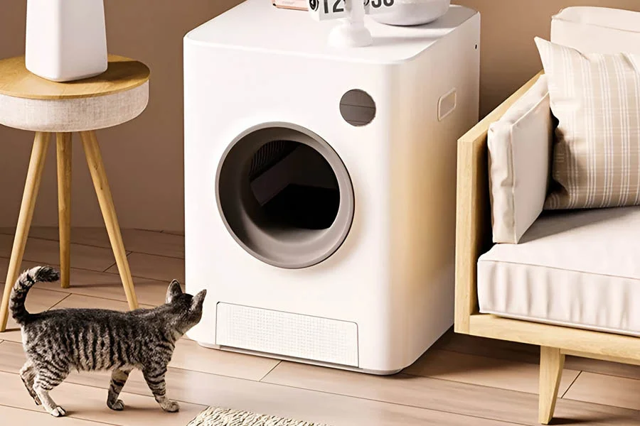 automatic litter box enclosure