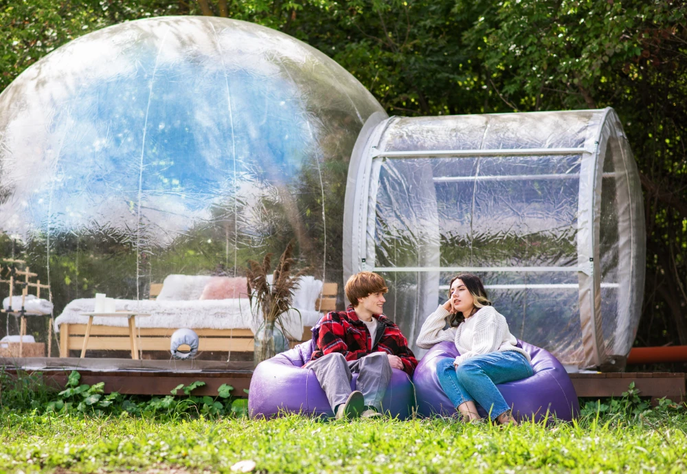 outdoor garden bubble tent